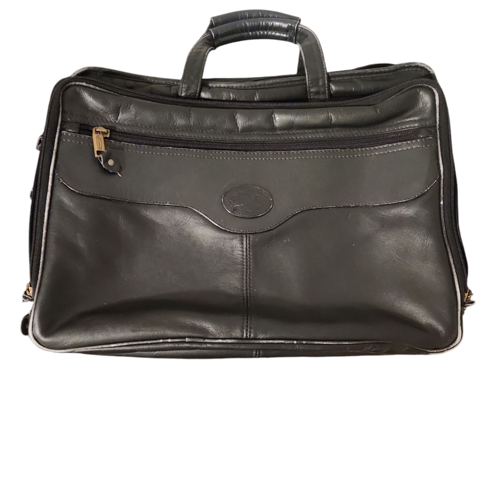 Black Leather Men's Bag